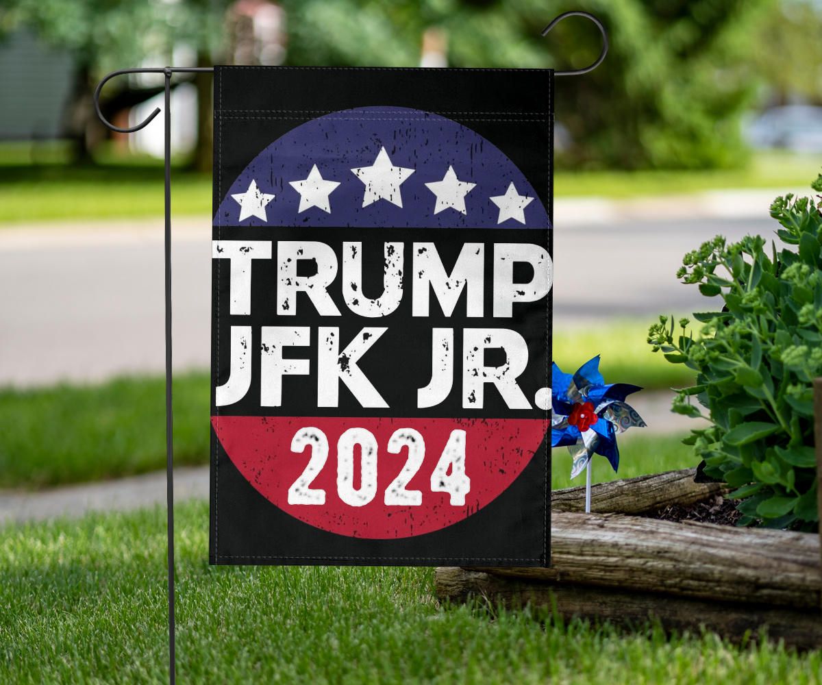 Trump 2024 Jfk Jr Flag American Flag Stars Decorative House Flags Patriot Gifts