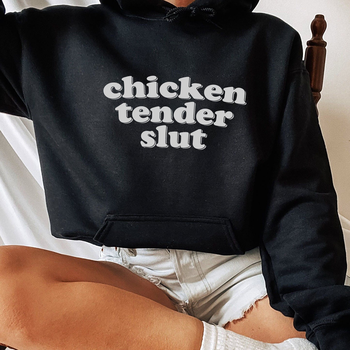 Chicken Tender Slut Shirt, Trending Unisex Tee Shirt, Unique Shirt Gift, Chicken Nugget Lover Gift, Meme Sweatshirt Hoodie