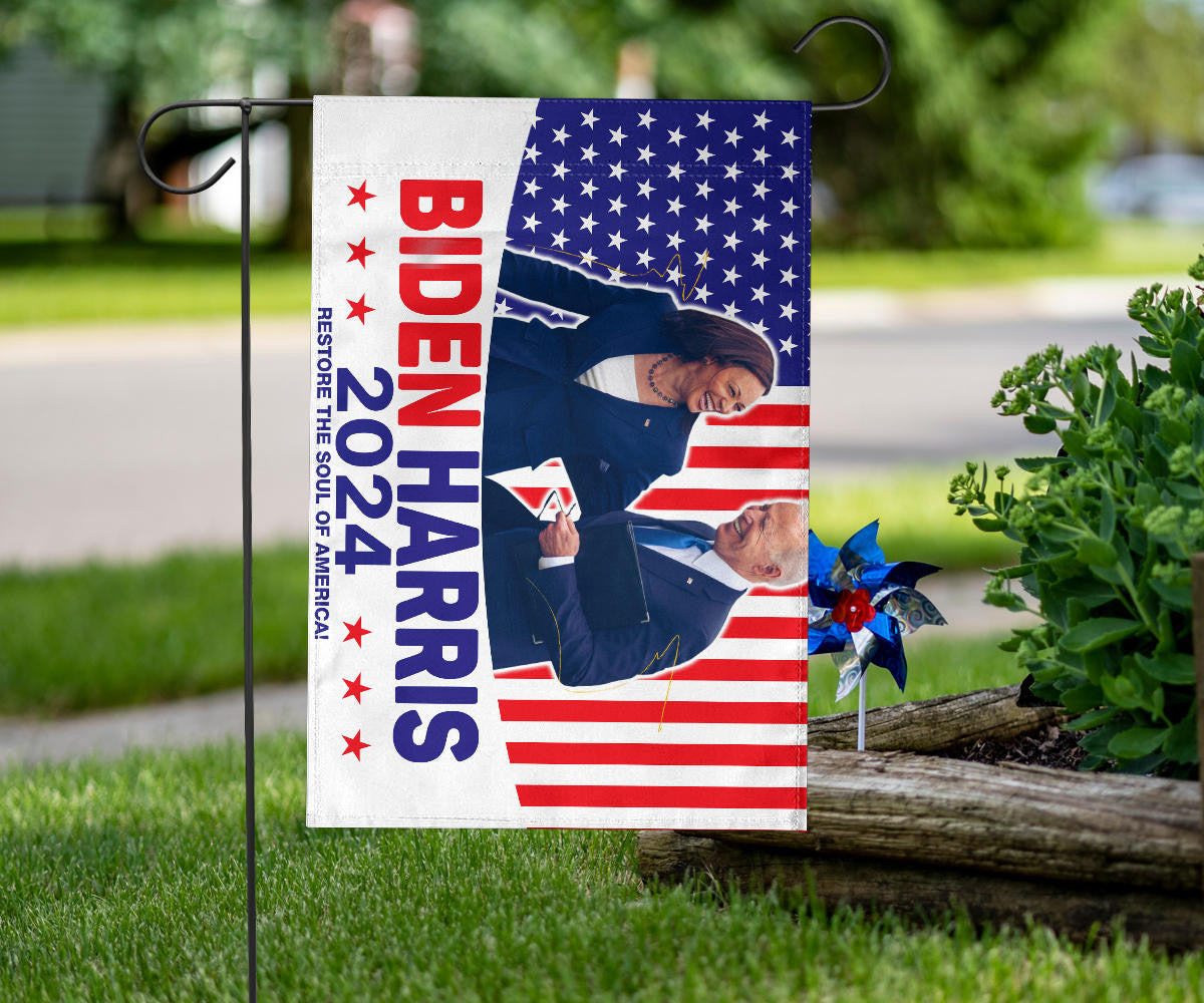 Biden Harris 2024 Flag Restore The Soul Of America Biden Harris Merch 2024 Political