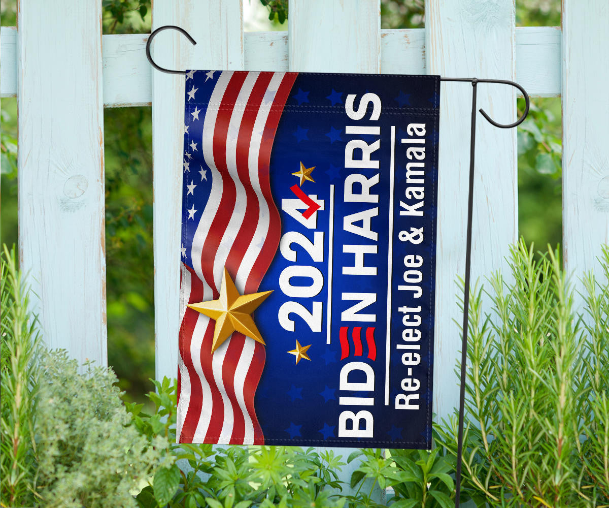 Biden Harris 2024 Flag Re-Elect Joe And Kamala For U.S President Campaign Flag For Sale