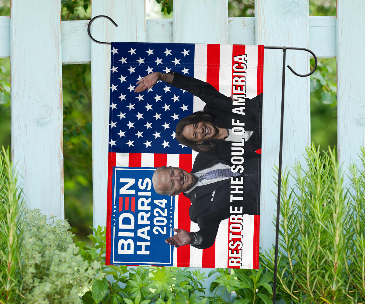 Biden Harris 2024 Flag Restore The Soul Of American Flag Biden Harris 2024 Merchandise