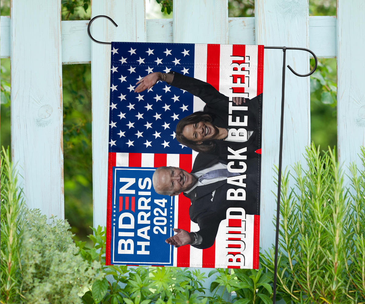 Biden Harris 2024 Flag Build Back Better USA Flag Re-Elect Biden For President Election