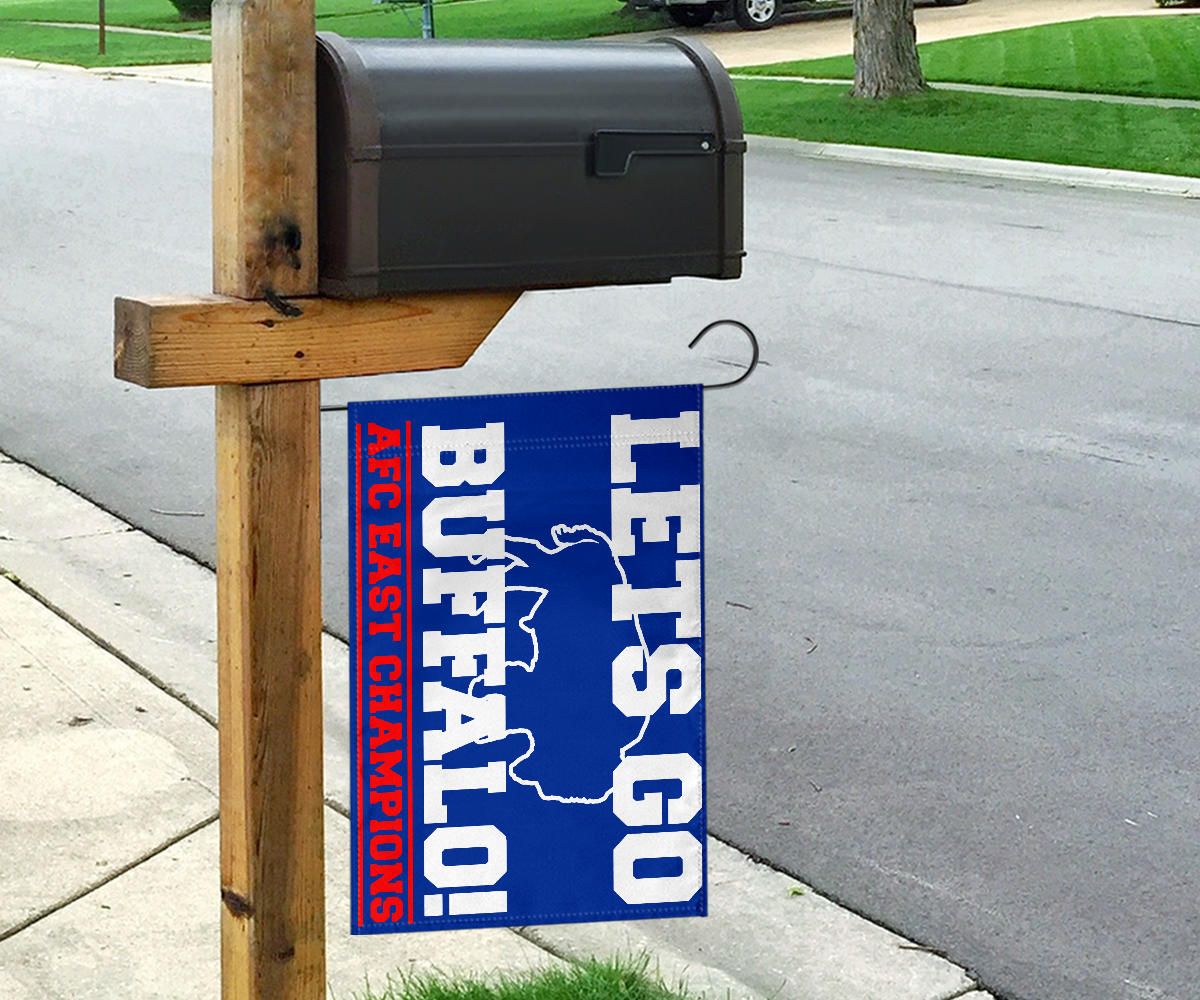 Buffalo Bills Flag Let's Go Buffalo Afc East Champion 2024 Buffalo Bills Outdoor Flag