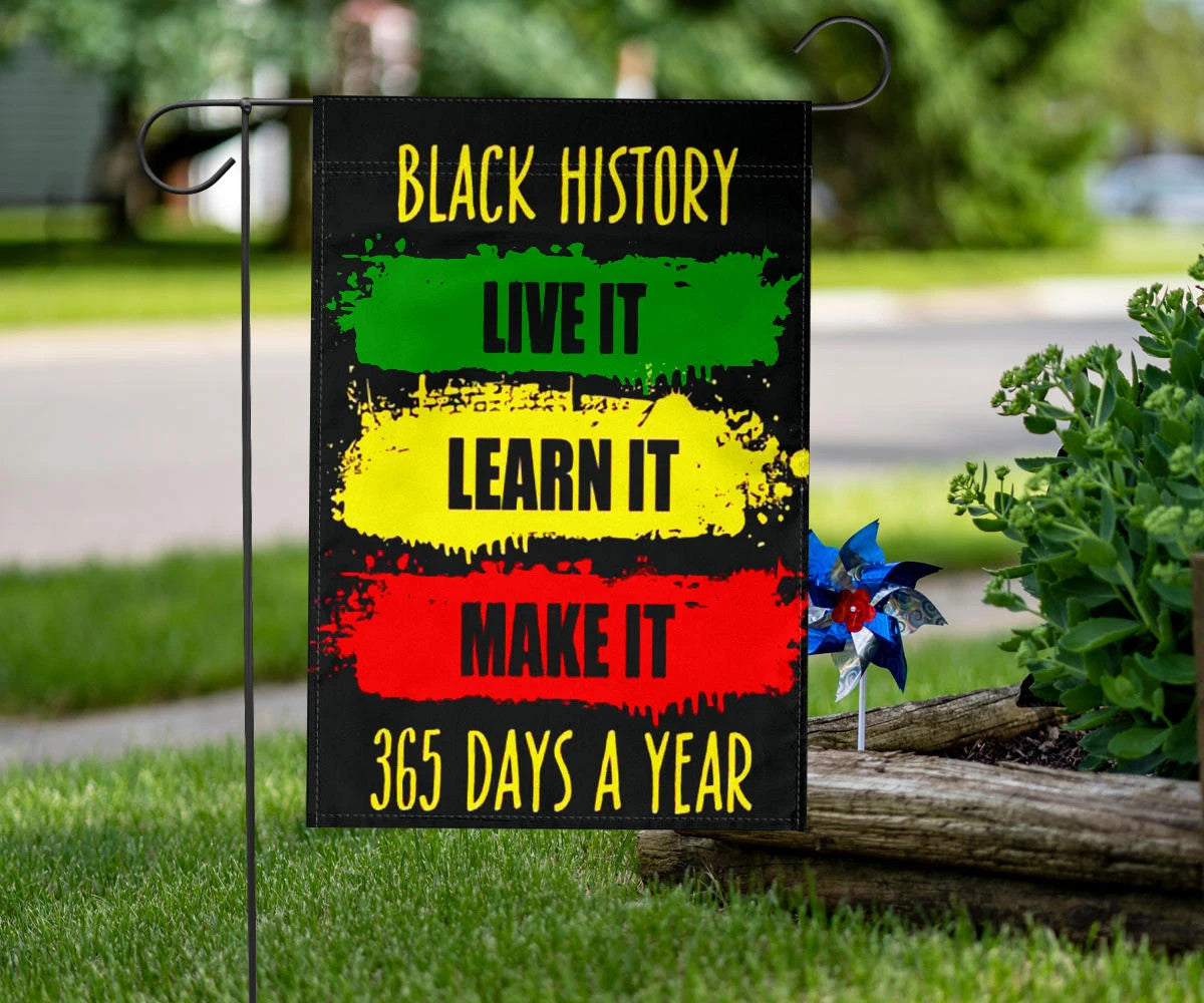 Black History Flag Black History Month Flag Red Black Green African American Month Decor