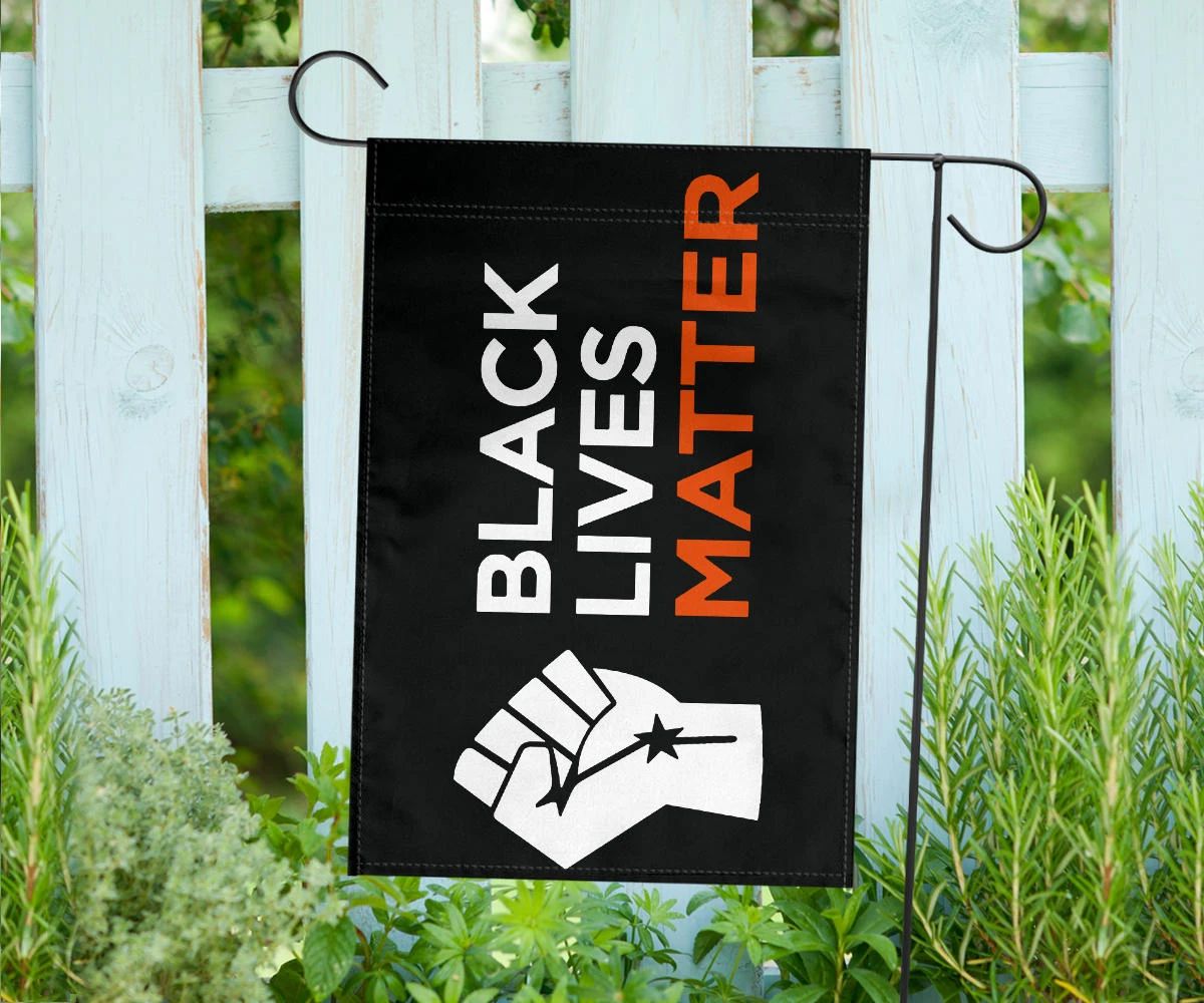 Black Lives Matter Flag Blm Fist Protest