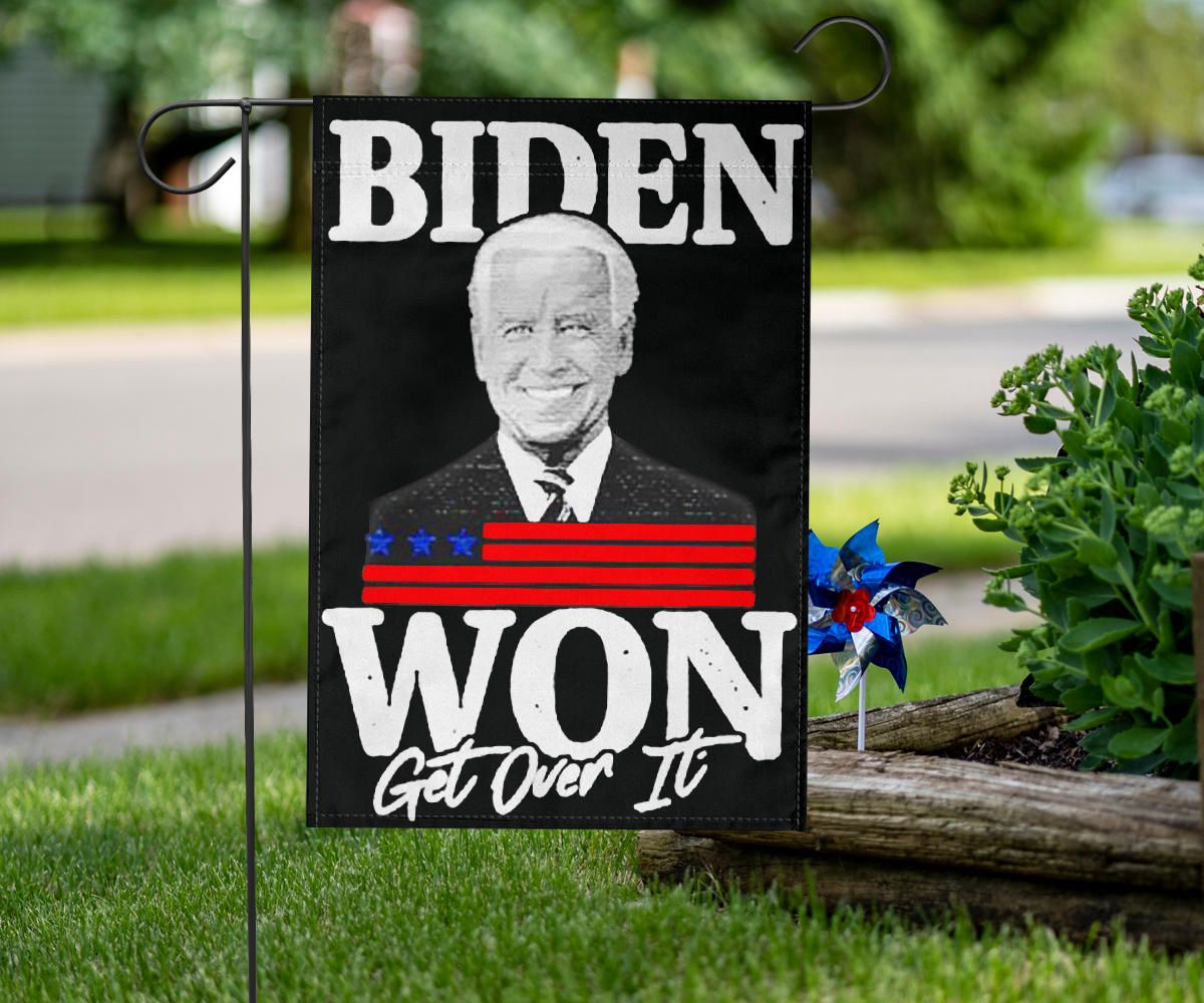 Biden Won Get Over It Flag Trump Lost Lol Flag Loser Trump Biden Harris Merch