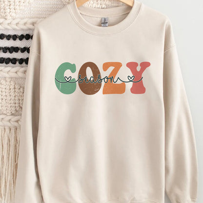 Cozy Season Sweatshirt, Trending Unisex Tee Shirt, Get Cozy Sweatshirt, Womens Fall Sweaters, Fall Graphic Tee, Women Fall Sweatshirt Hoodie