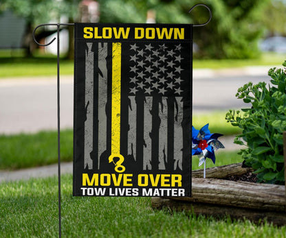 Thin Yellow Line Flag Slow Down Move Over Town Lives Matter Flag Gift For Tow Truck Driver Idea