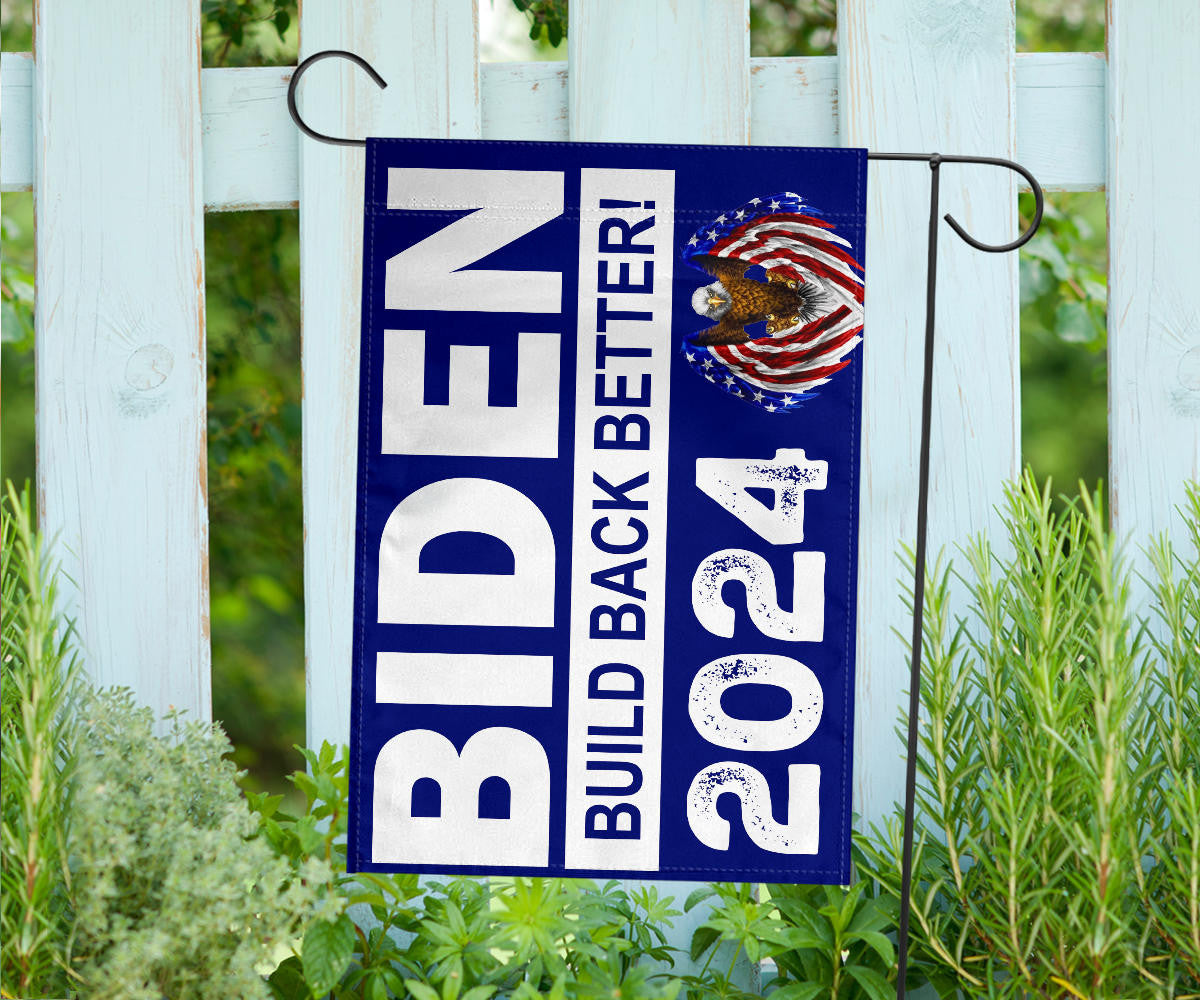 Biden Build Back Better 2024 Flag Joe Biden 2024 Flag President Campaign Merchandise