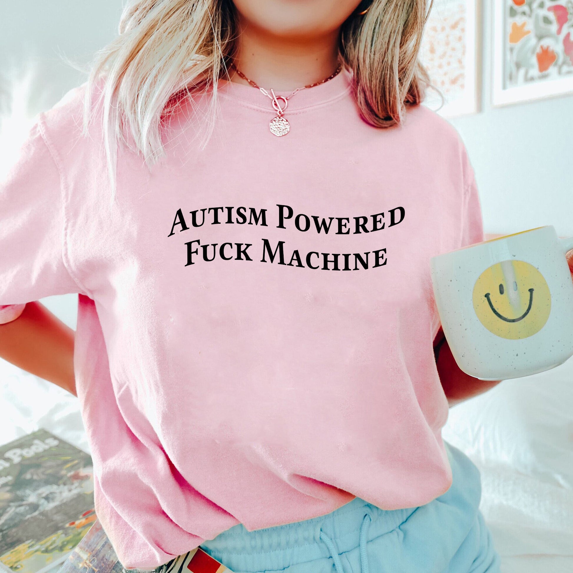 Autism Powered Fuck Machine Shirt, Trending Unisex Tee Shirt, Autism Awareness Sweatshirt Hoodie, Autistic Meme Hoodie