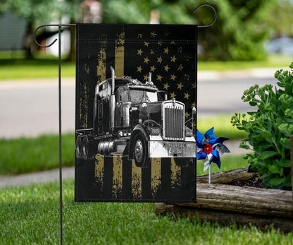 Truck Flag American Flag Indoor Outdoor Decor Gift Ideas For Trucker Truck Drivers