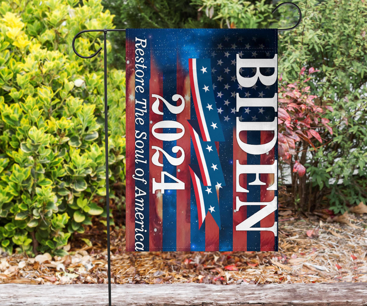 Biden 2024 Restore The Soul Of America Flag Vote For Joe Biden 2024 Election Campaign