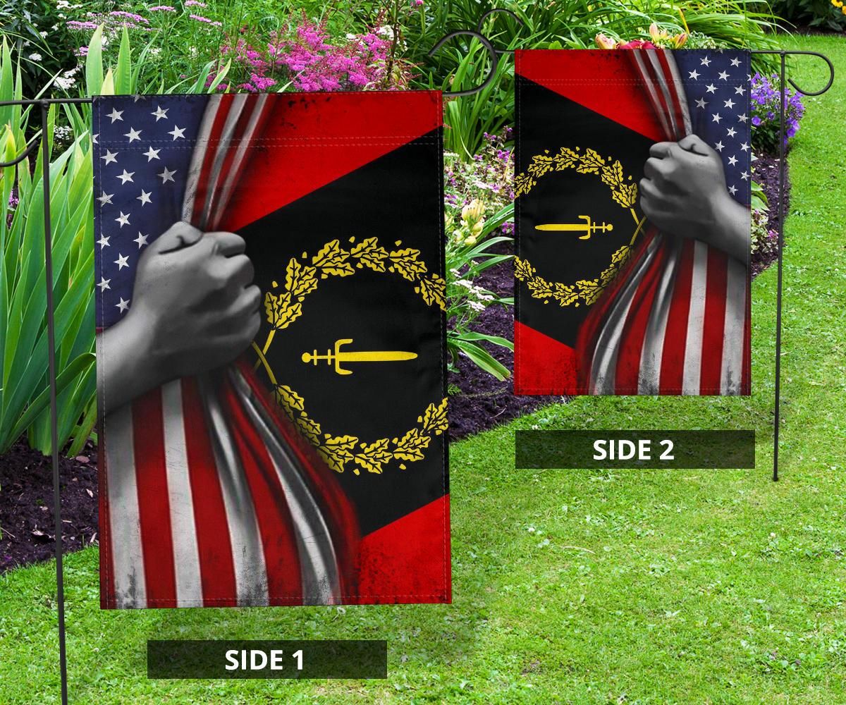 Black Heritage Flag And American Flag African Black American Heritage Flag 1976 For Sale