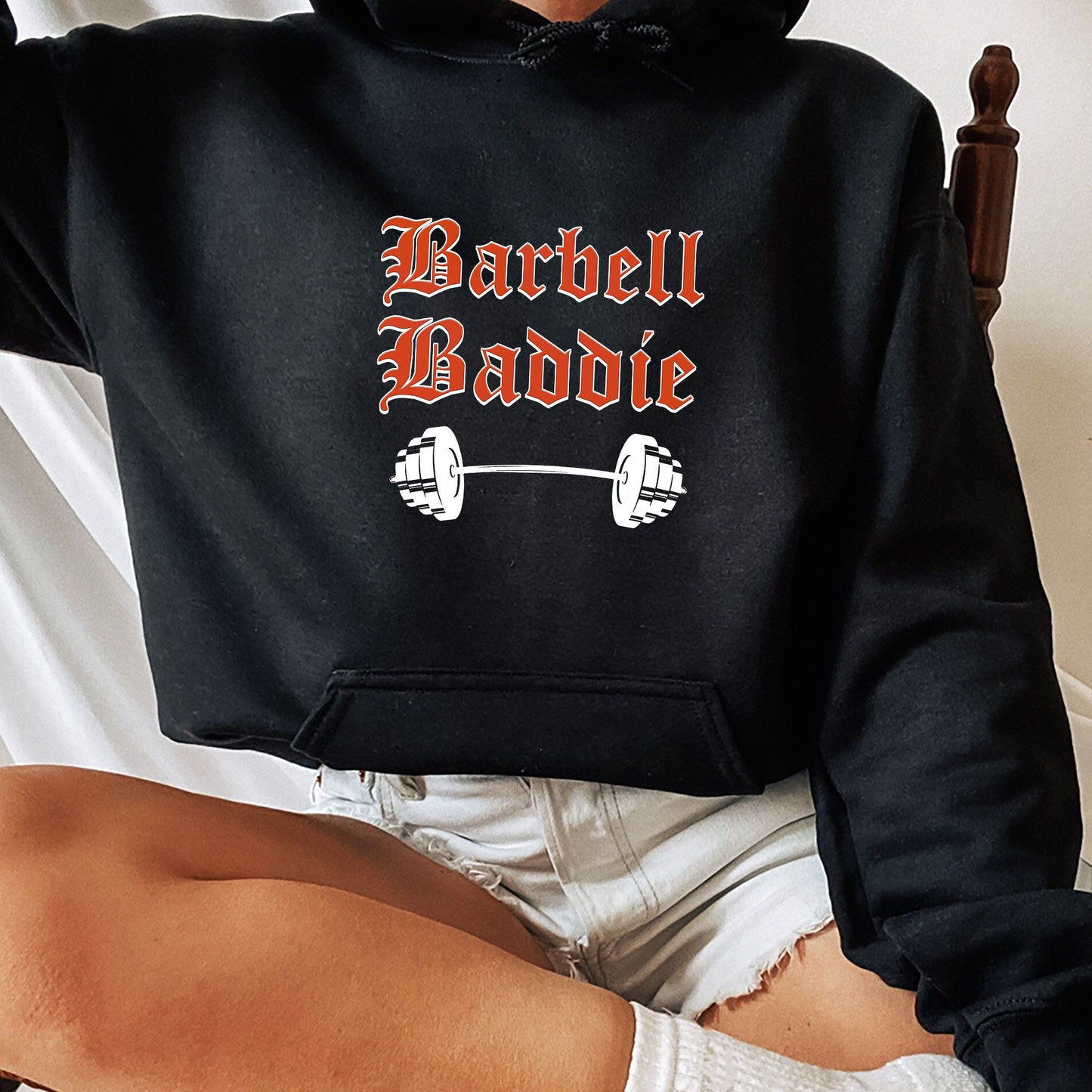 Barbell Baddie Shirt,Trending Unisex Tee Shirt,Unique Shirt Gift, Girls Who Lift Sweatshirt, Barbell Baddie Gym Fitness Hoodie