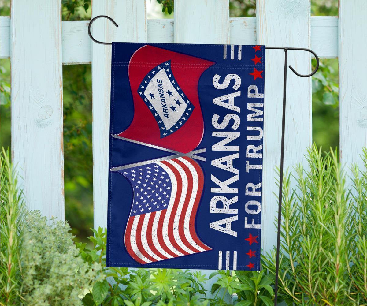 American Arkansas Flags Support for President