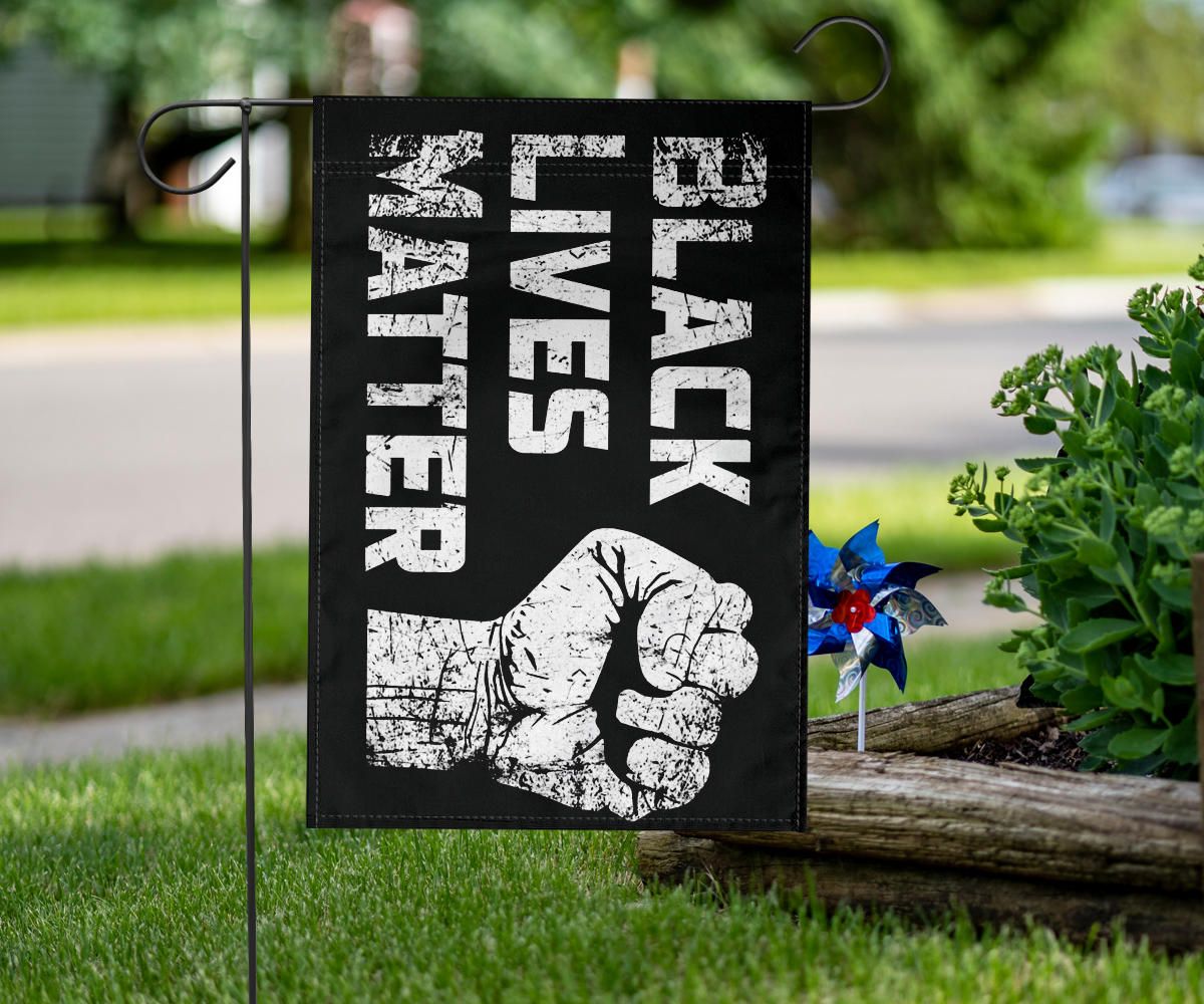 Black Lives Matter Flag Blm Fist Home Decor