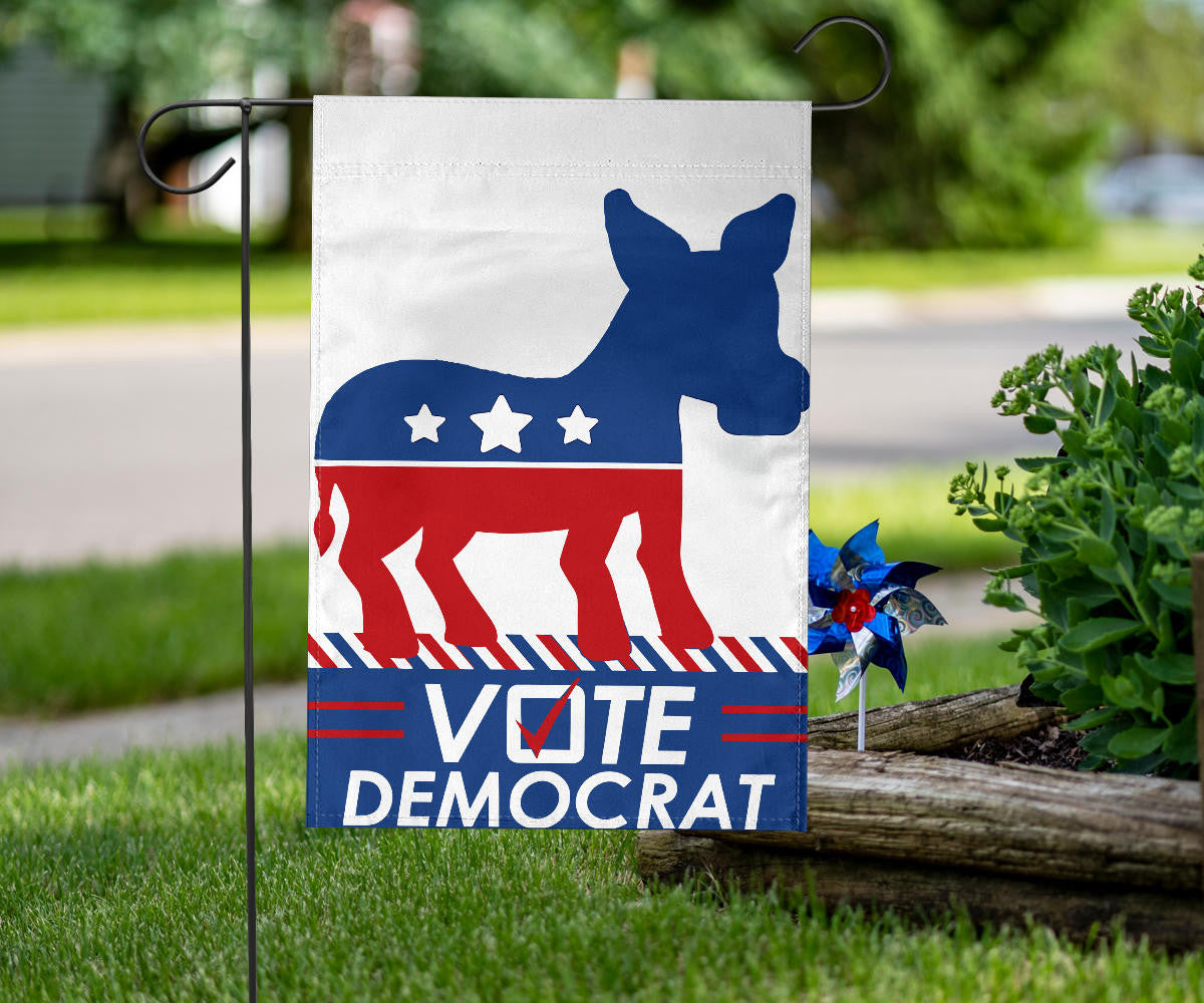 Vote Democrat Flag Presidential Election Political Vote Blue For Democrats Banner