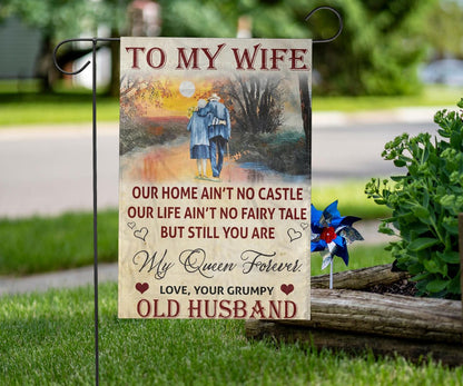 To My Wife Love Your Husband Flag Best Romantic Gift For Wife Online