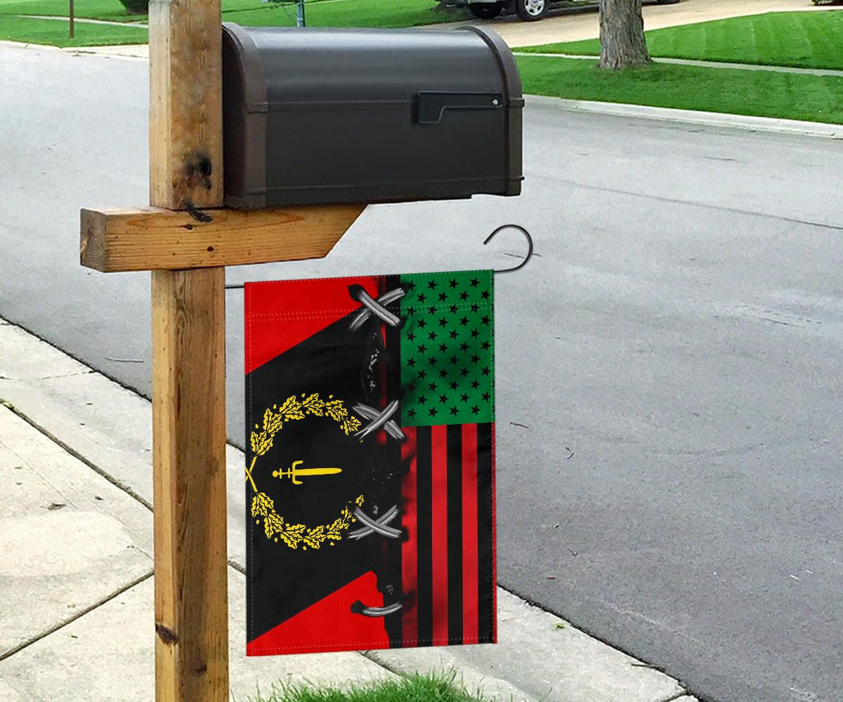 Black American Heritage Flag And African American Flag Honor Black People Liberation