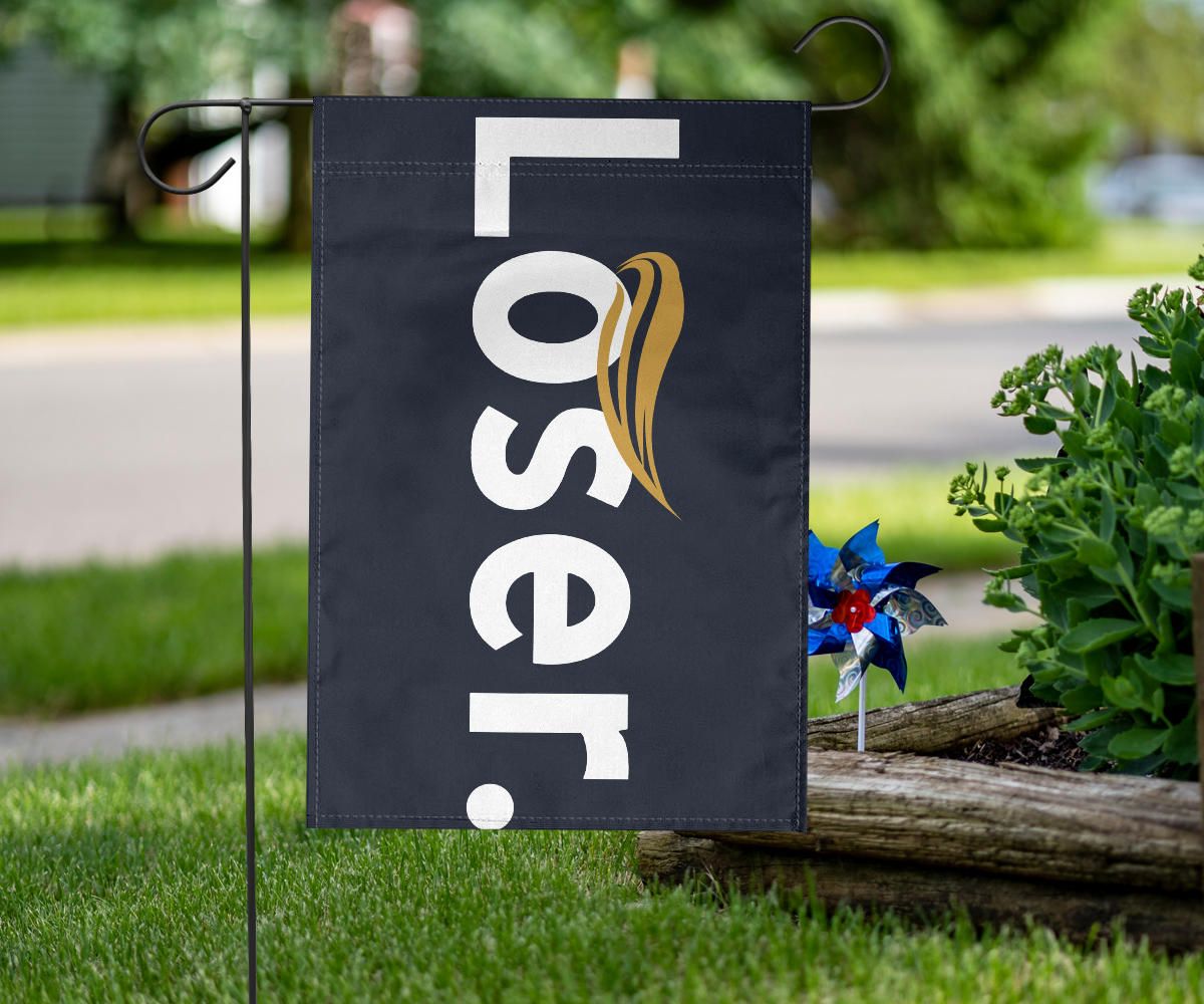 Trump Loser Flag Trump Lost Get Over It Flag Anti Trump Outdoor Decorations