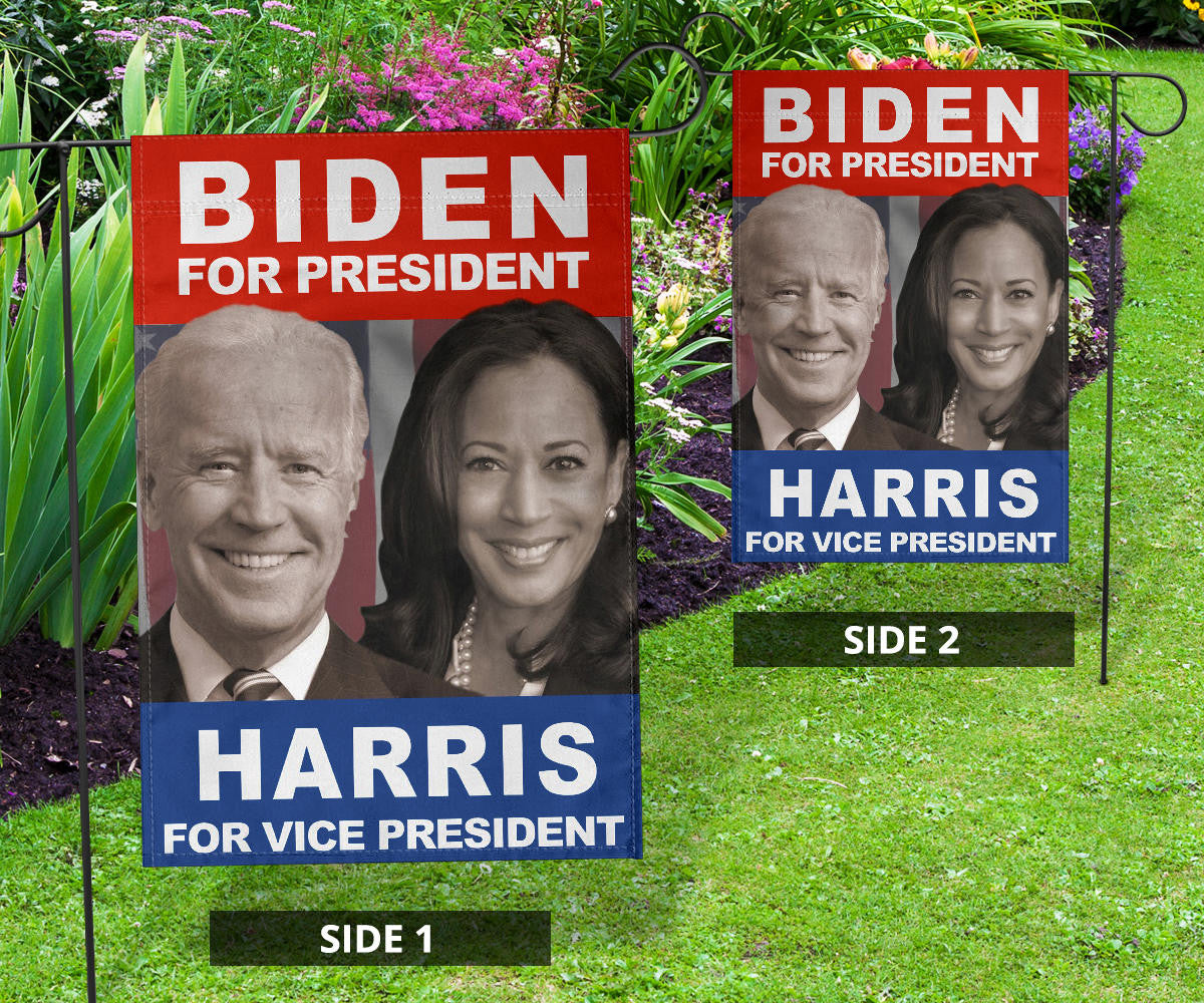 Biden For President Harris For Vice President Flag Support For Political Campaign 2024 Election