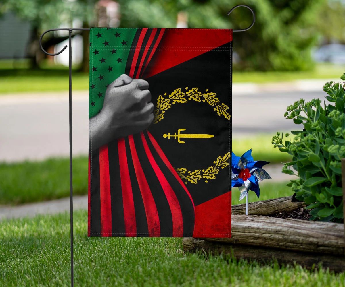 Black American Heritage Flag And Afro American Flag Black People African American History