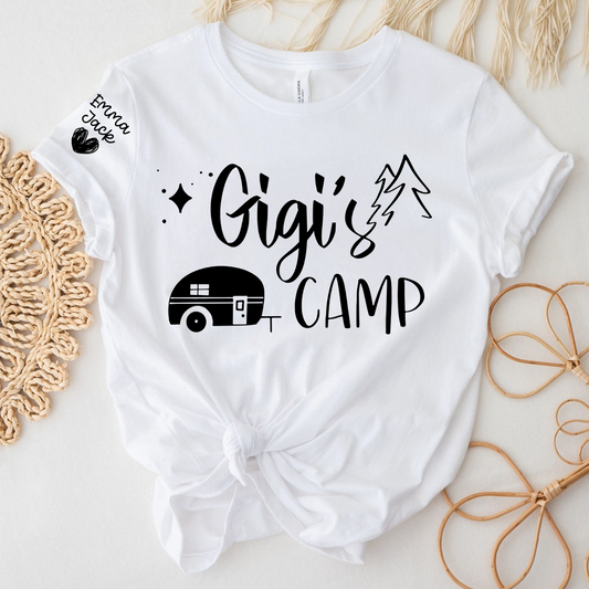 Gigi's Custom Camp Shirt - Personalized with Grandkids' Names