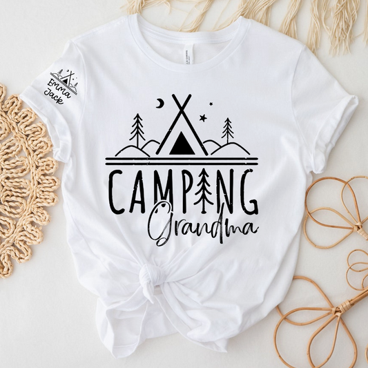Personalized Adventure Grandma Tee - Custom Outdoor Lover Gift