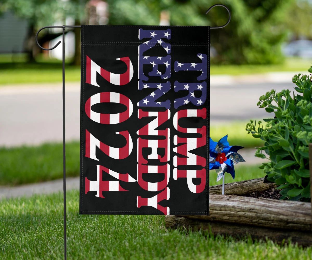 Trump 2024 Jfk Jr Flag America Stars Welcome Garden Flag Decorative House Flags