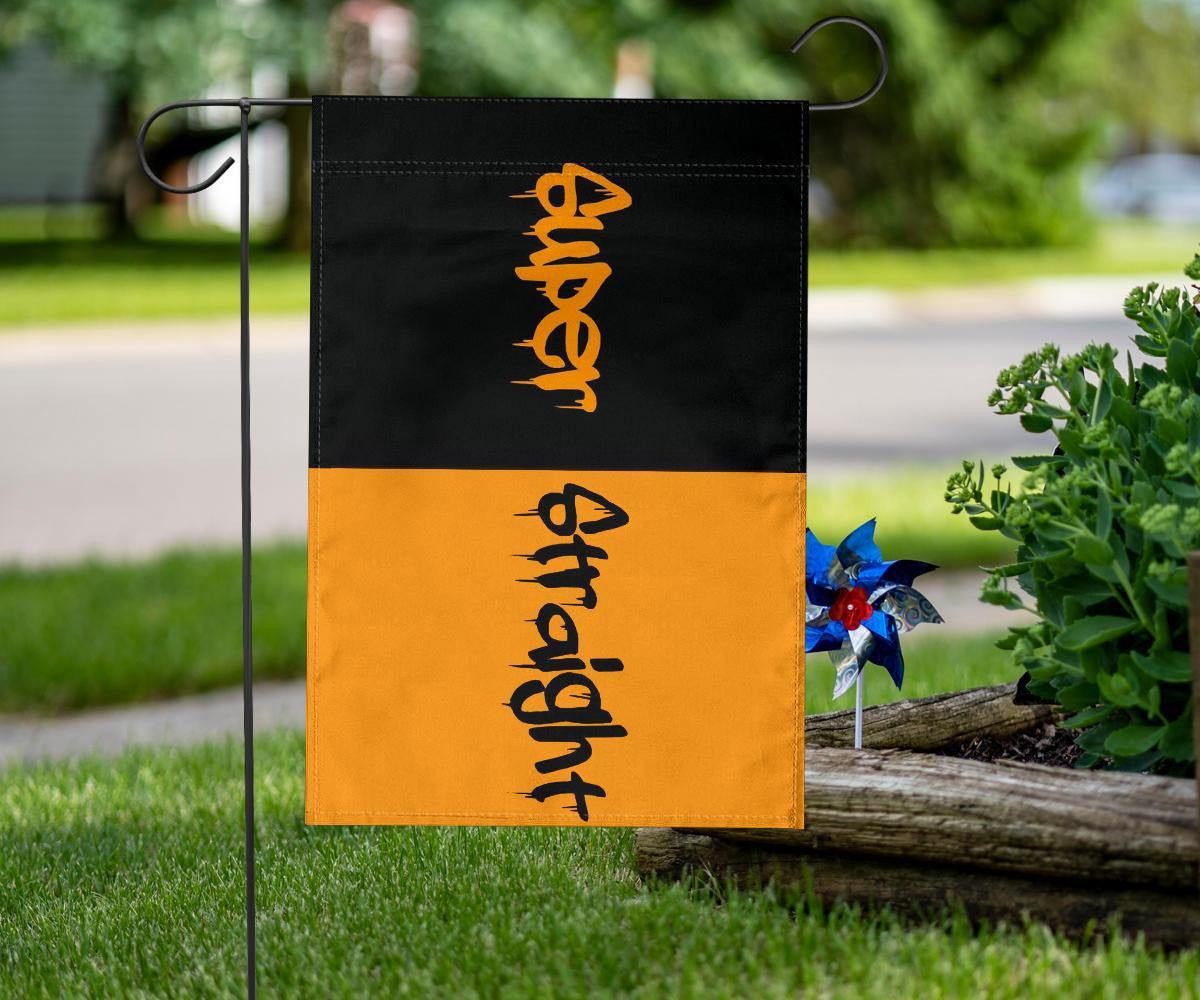 The Super Straight Flag Super Straight Movement Flags Black And Orange Merch