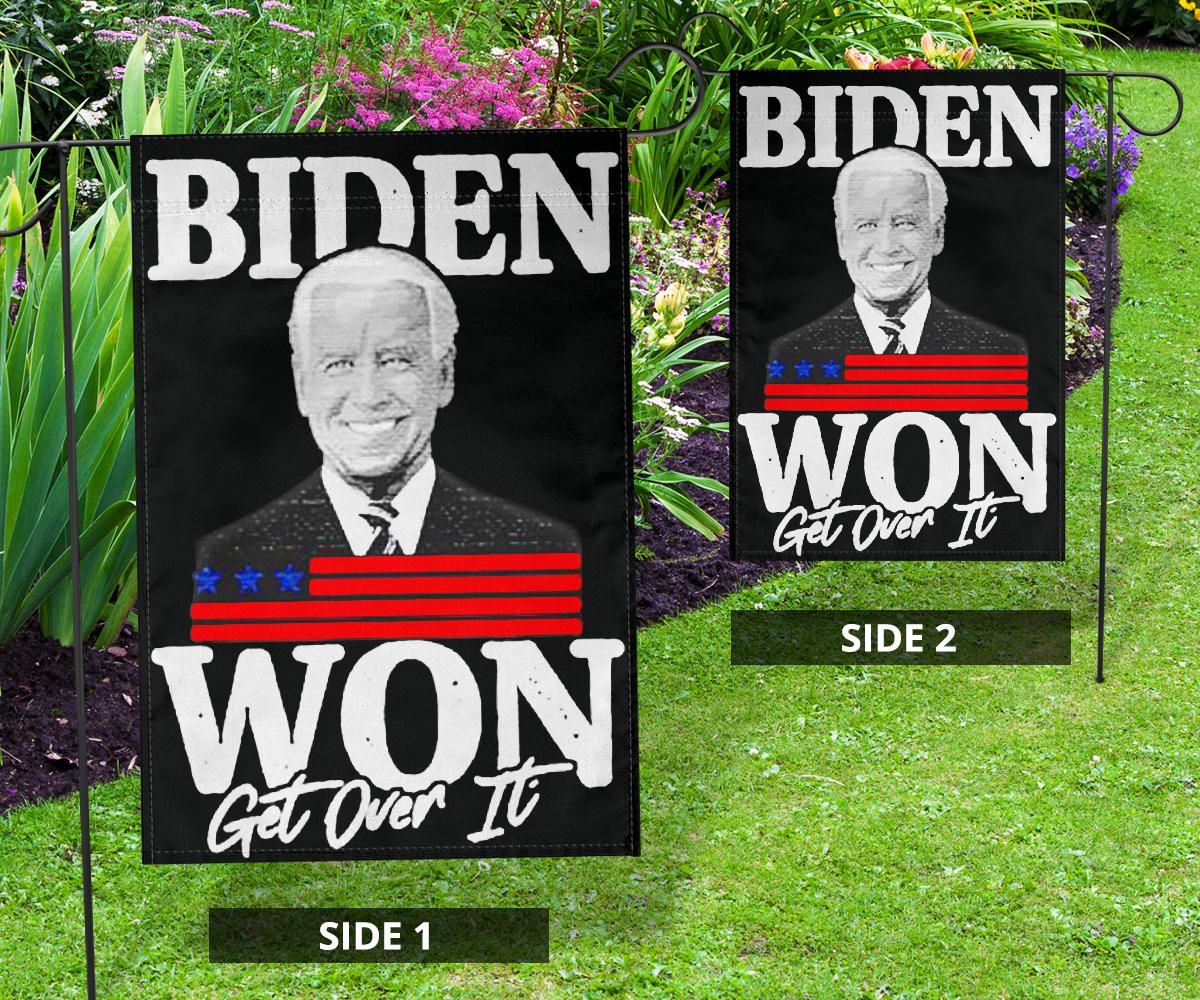 Biden Won Get Over It Flag Trump Lost Lol Flag Loser Trump Biden Harris Merch