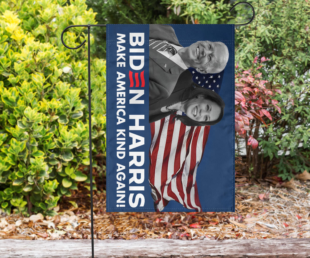 Biden Harris 2024 Flag Make America Kind Again Support Biden Harris Merch