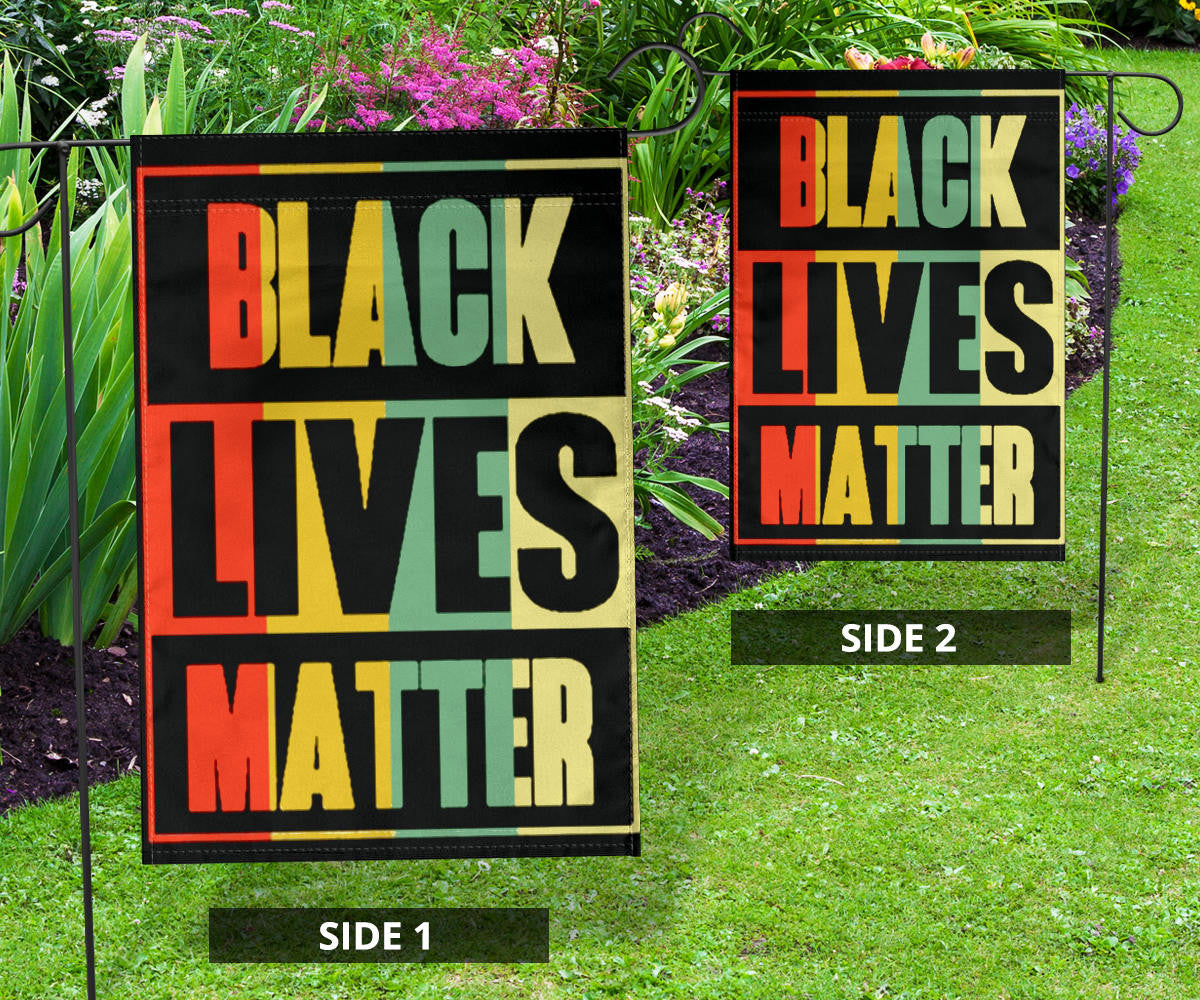 Black Lives Matter Flag African Black History Month Flag Garden Decor