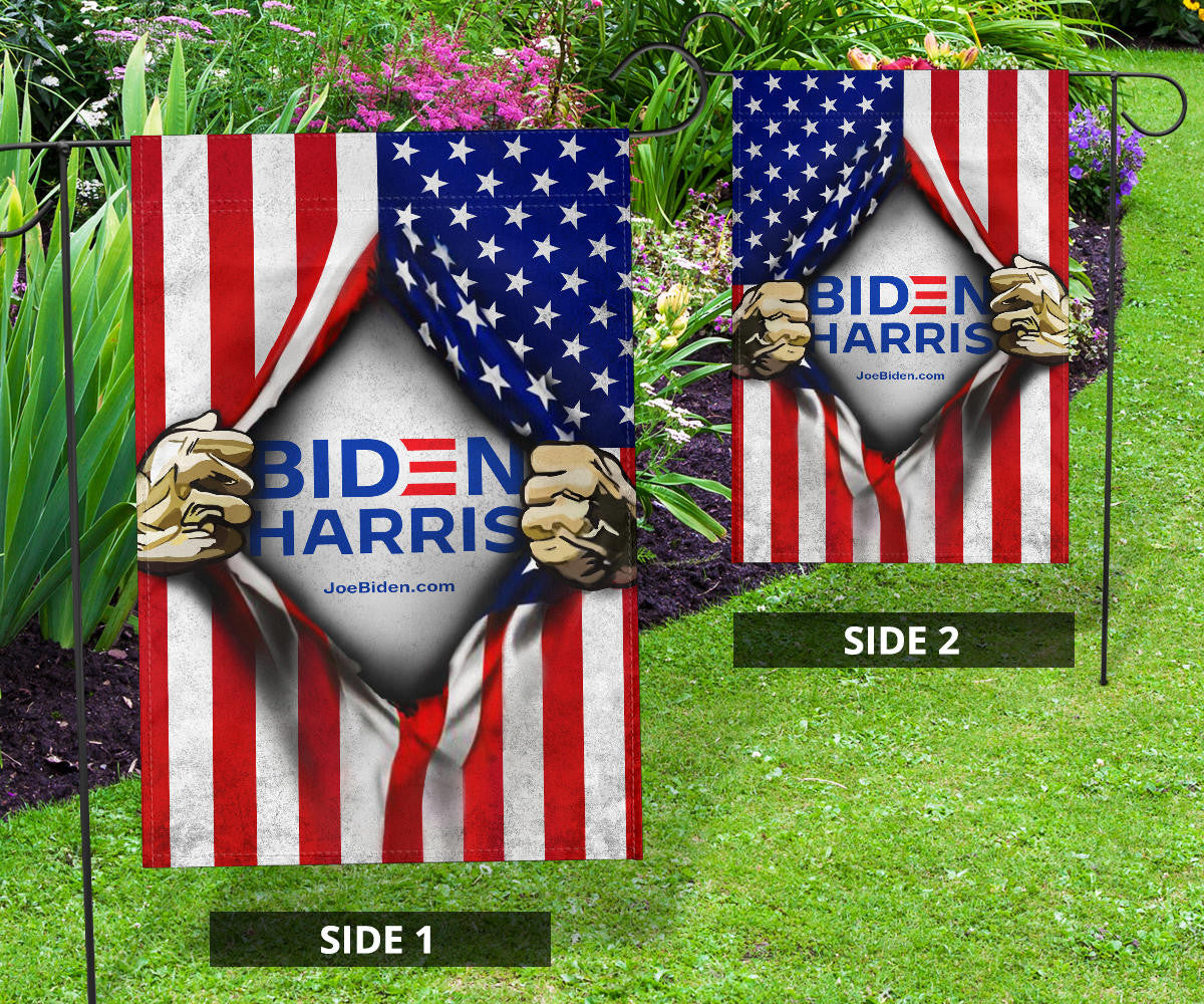 Biden Harris 2024 Flags Inside American Flag For 2024 Presidential Election