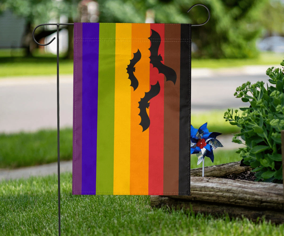 Halloween Pride Flag Bat Philadelphia Pride Flag Halloween Theme Decorations