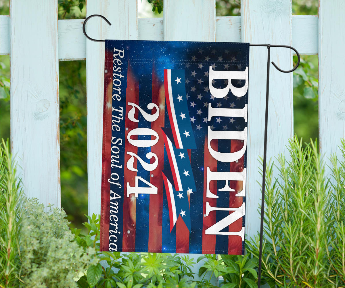 Biden 2024 Restore The Soul Of America Flag Vote For Joe Biden 2024 Election Campaign