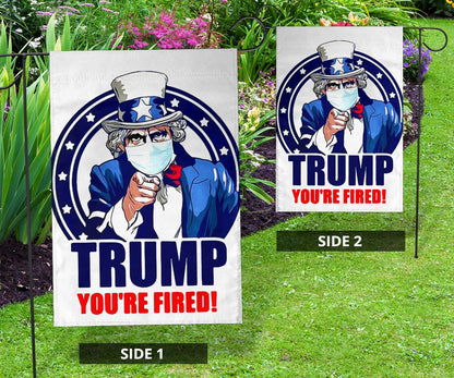 Trump You're Fired Flag Anti Trump Flag Funny Anti Trump Meme Merch Biden Won Trump Lost