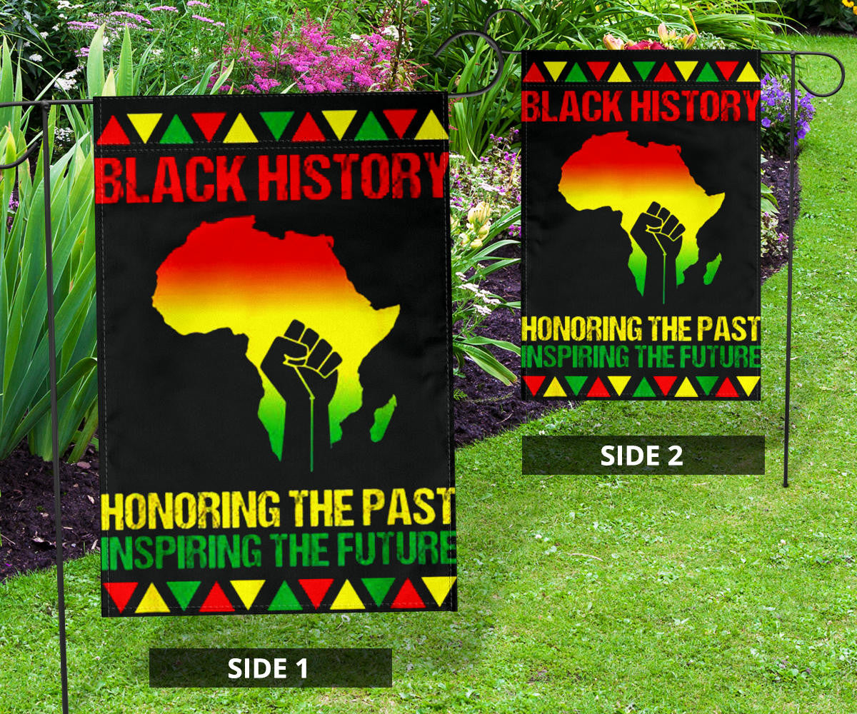 Black History Flag Honoring The Past Inspiring The Future Black History Month Flag Decor