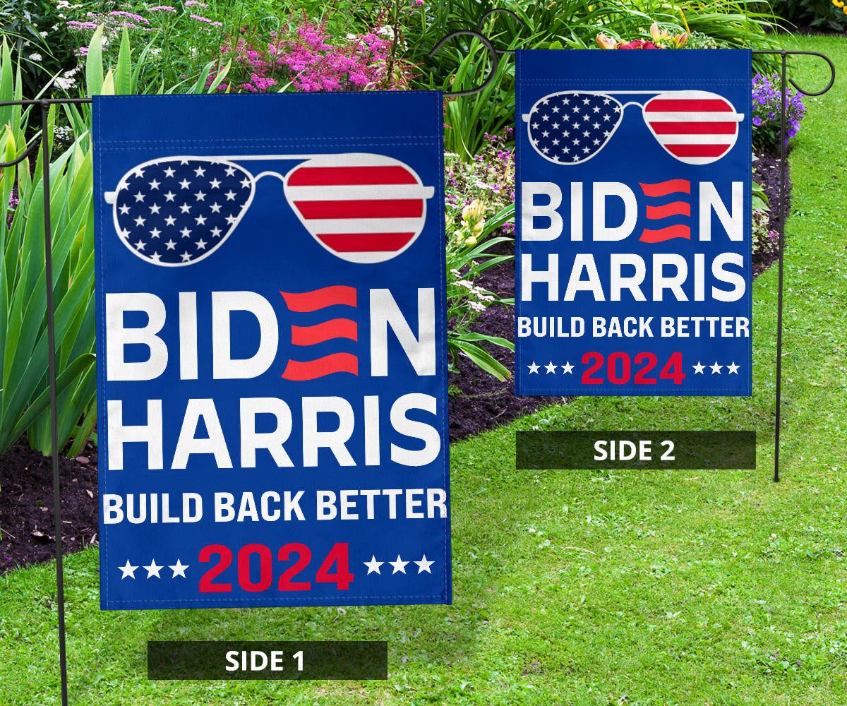 Biden Harris Build Back Better 2024 Flag Vote Biden For President 2024 Flag