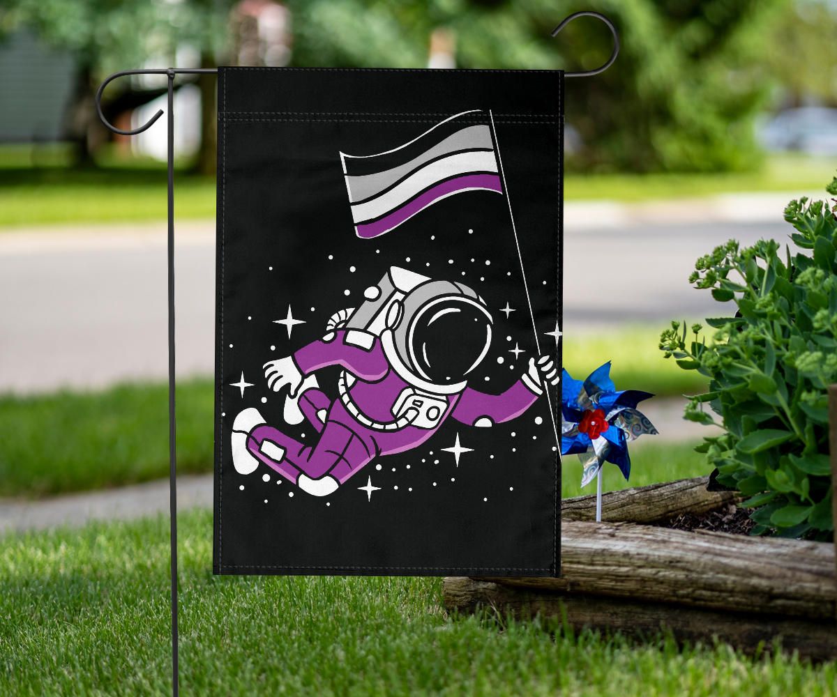 Astronaut Space Asexual Flag International Asexuality Day LGBT Merch Ace Flag