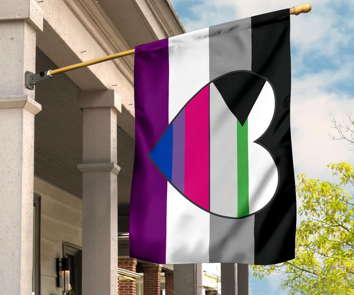 Asexual Flag Bi-Demiromantic International Asexuality Day Ace Flag LGBT Merch