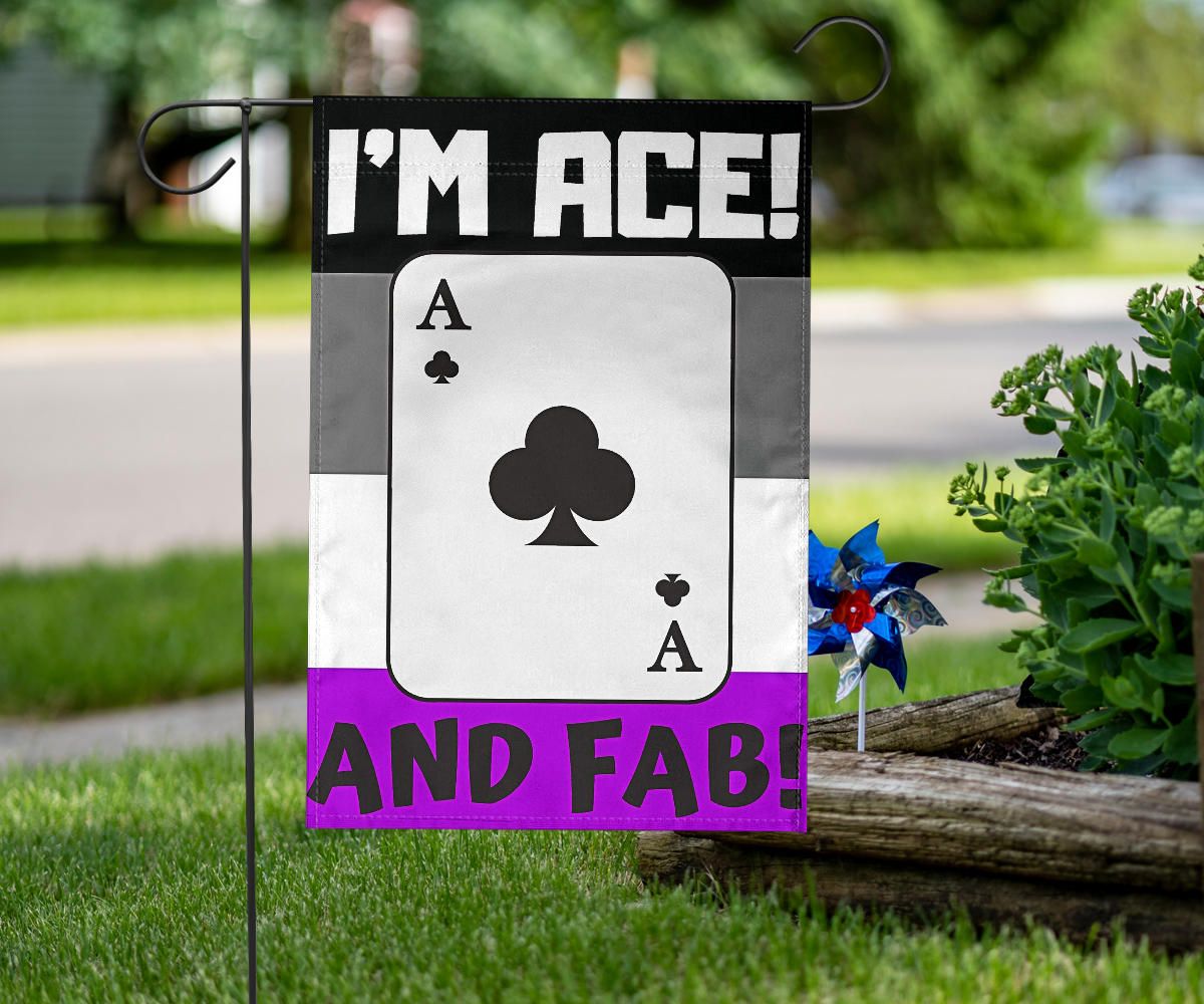 Asexual Flag I'm Ace And Fab International Asexuality Day Ace Flag LGBT Pride Parade