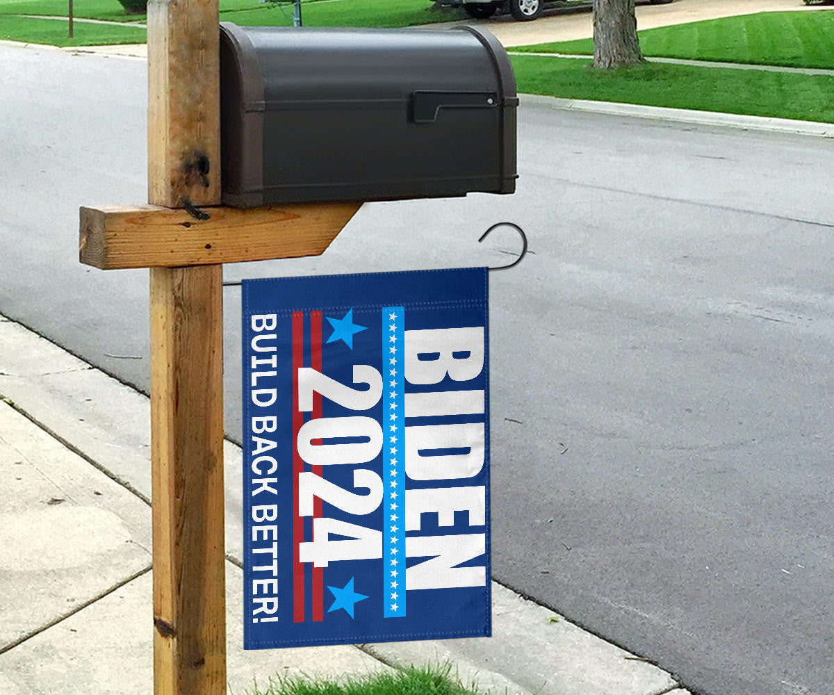 Biden 2024 Build Back Better Flag Re-Vote Joe Biden 2024 Campaign Merchandise