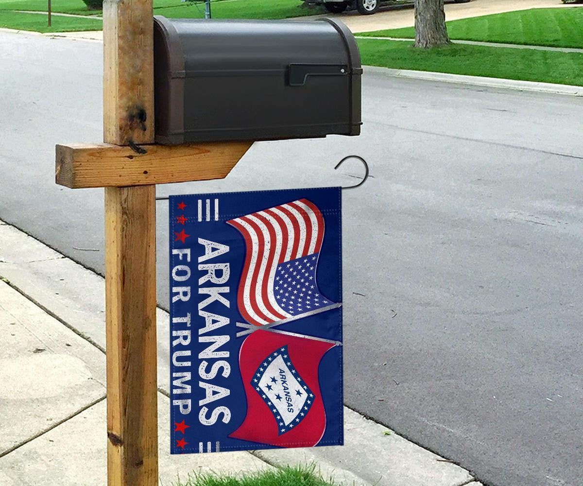 American Arkansas Flags Support for President