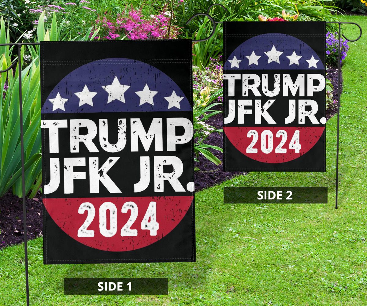 Trump 2024 Jfk Jr Flag American Flag Stars Decorative House Flags Patriot Gifts