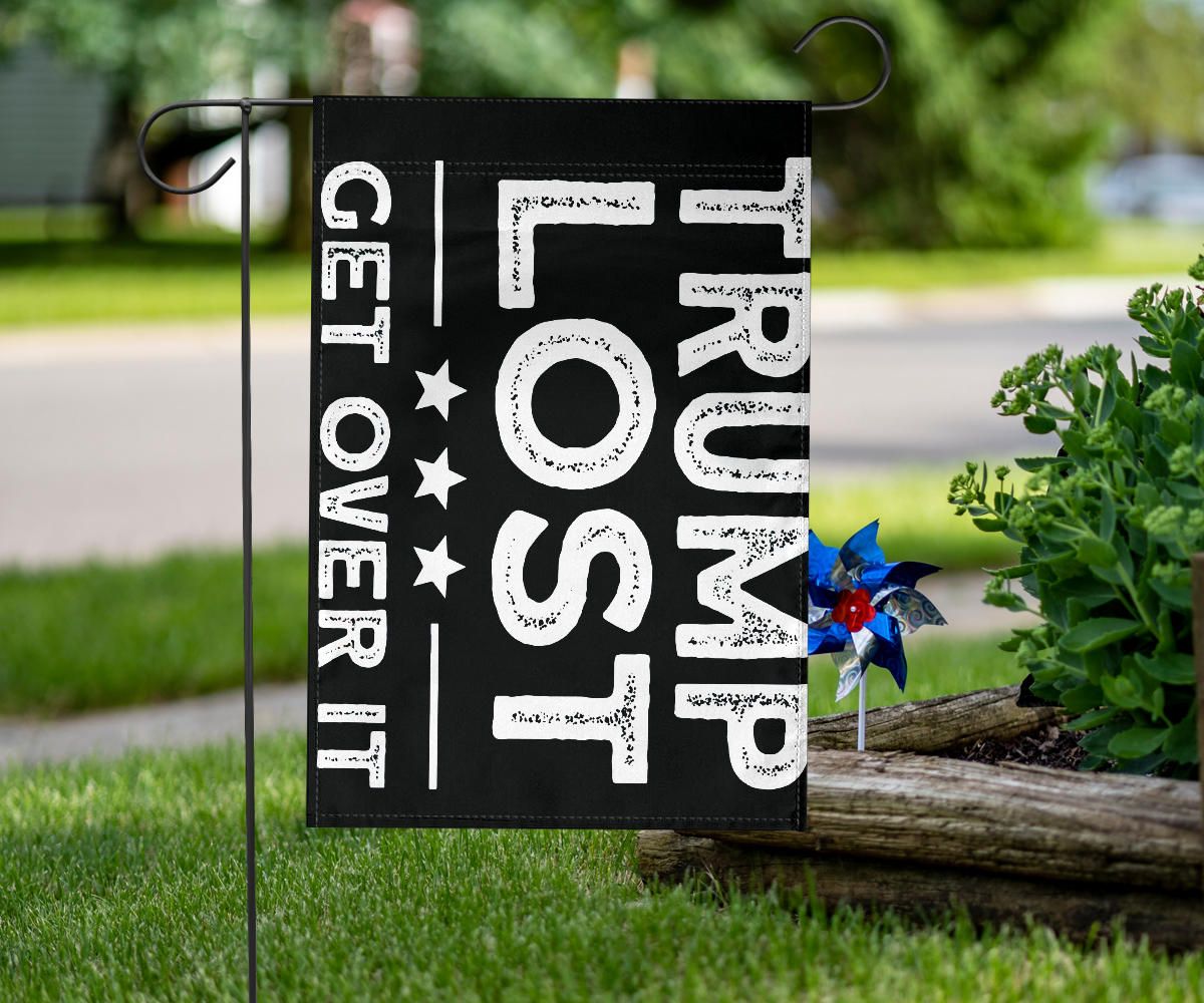 Trump Lost Get Over It Flag Funny Anti Trump Flag Trump Biggest Loser