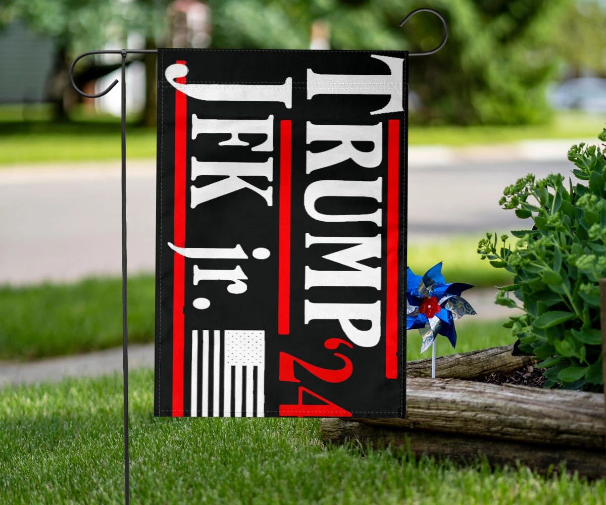 Trump 2024 Jfk Jr Flag America Flag Graphic Anniversary Decoration Ideas Garden Ornaments