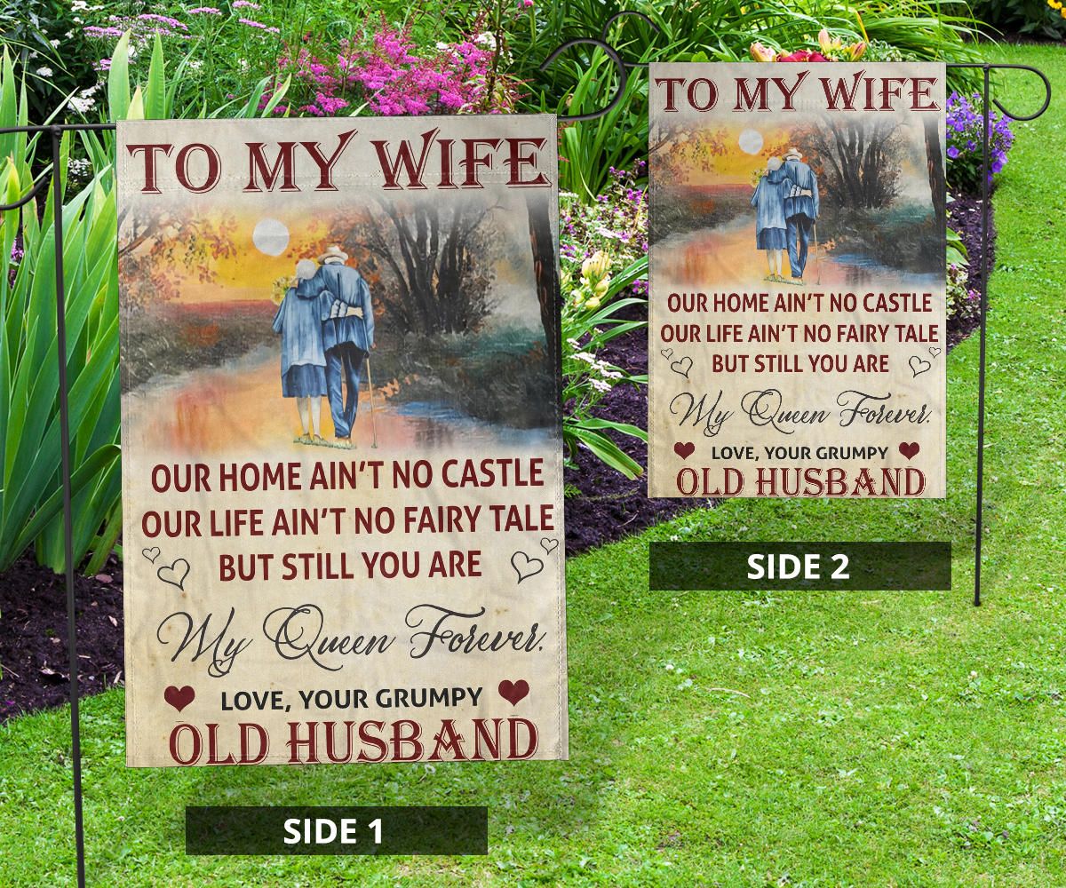 To My Wife Love Your Husband Flag Best Romantic Gift For Wife Online