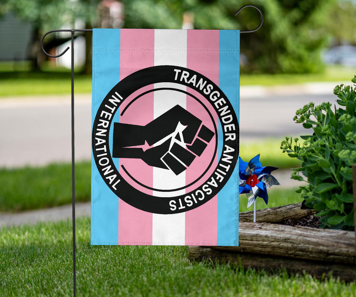 Trans Flag Transgender Anti Fascist International Power Fist Anti Homophobic Pride Merch