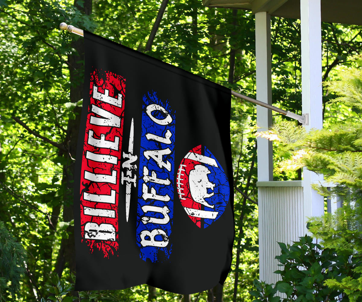 Bills Mafia Flag Billieve In Buffalo Bills Vintage Old Retro Flag For Fan